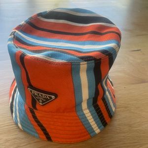 Prada Drill Bucket Hat Size: L